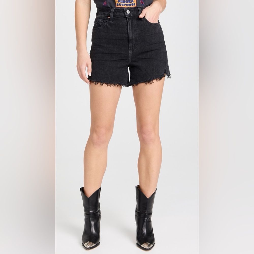 PAIGE Black Denim Dani Shorts